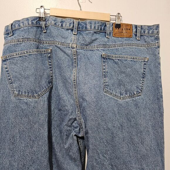 Arizona Jean Co - Jeans Relaxed Fit Straight Leg- Size 48X34 - Blue - 100%Cotton - Picture 5 of 7